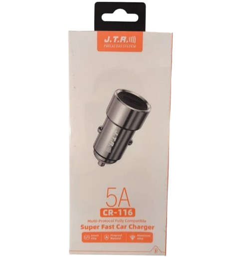 شارژر فندکی برای خودرو مدل JTR CR-116 + گارانتی