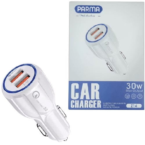 شارژر فندکی برای خودرو مدل Parma Z-14 + گارانتی